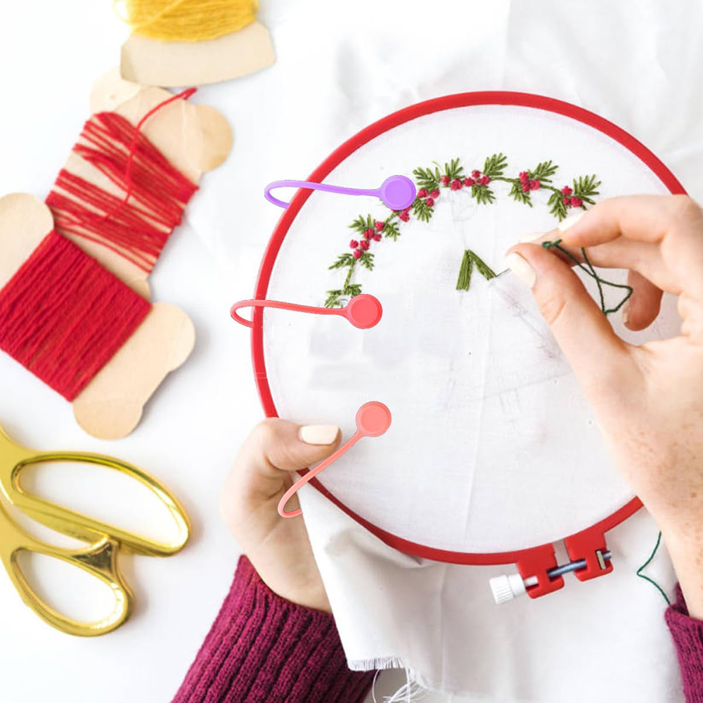십자수 바늘 고정 클립 10개 세트, 자석 부착식, 실 - Cotton Embroidery Thread Skeins 리뷰 및 가격