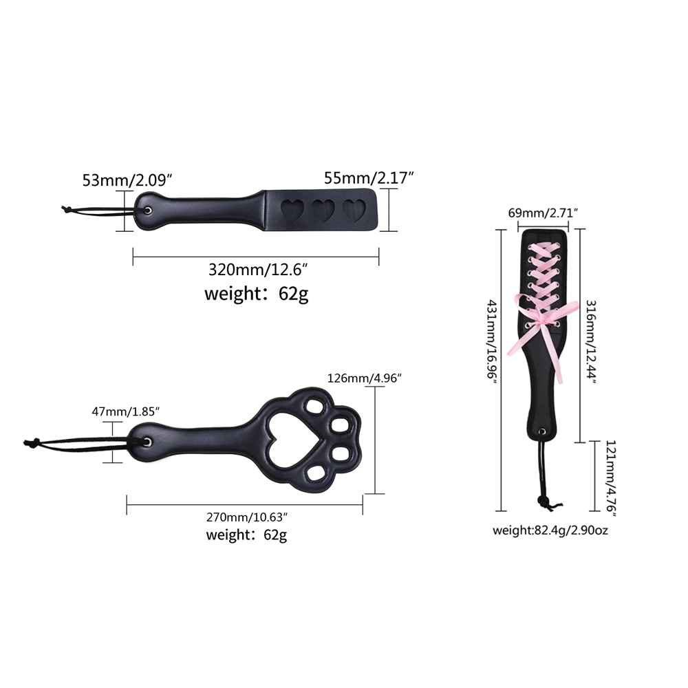 하트 모양의 BDSM 가죽 성인용 플러팅 도구, 피부를 - Craft Tools 리뷰 및 가격